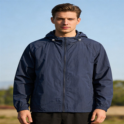 BUFFALO BOUND男士连帽皮肤衣轻薄透气速干防晒外套户外男女同款