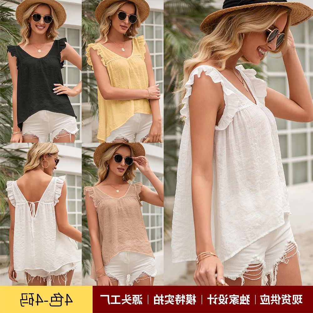 亚马逊夏季欧美女装 简约镂空甜美娃娃衫 领飞飞袖上衣 女,个性定制/设计服务/DIY,连衣裙加工定制,淘宝优惠券,粉丝福利购,淘宝优惠卷