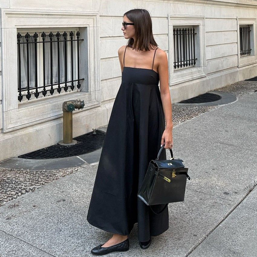 夏季新款抹胸吊带高腰连衣裙设计感气质时尚宽松伞裙跨境通勤,个性定制/设计服务/DIY,连衣裙加工定制,淘宝优惠券,粉丝福利购,淘宝优惠卷