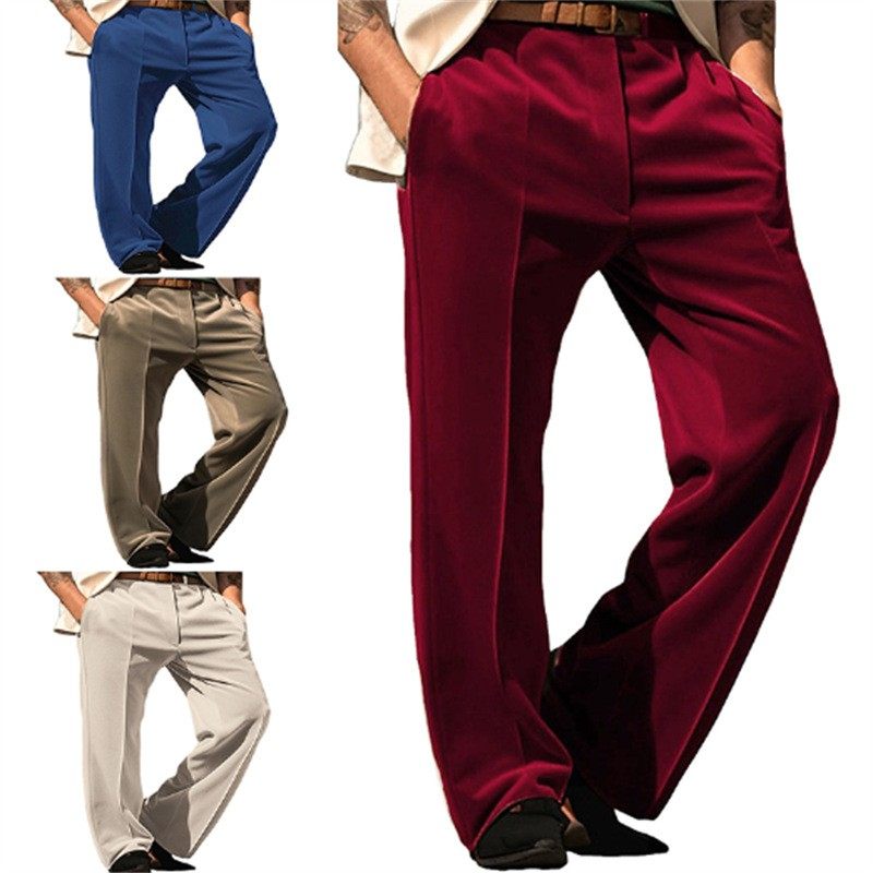 男士正装天鹅绒纯色斜插袋直筒舒适商务日常度假西装裤,个性定制/设计服务/DIY,连衣裙加工定制,淘宝优惠券,粉丝福利购,淘宝优惠卷