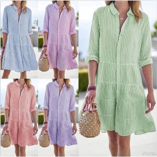 dress for women dresses summer shirt long beach woman 2023