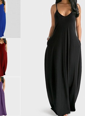 summer dresses long dress women blue plus size beach red