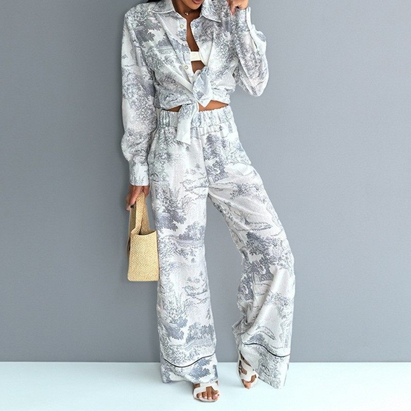 欧美风女装 通勤气质衬衫阔腿裤休闲女装套装女两件套套装,个性定制/设计服务/DIY,连衣裙加工定制,淘宝优惠券,粉丝福利购,淘宝优惠卷