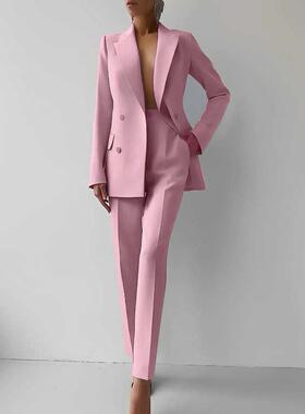 时尚休闲职业装西服套装 Fashion Casual Business Suit Set