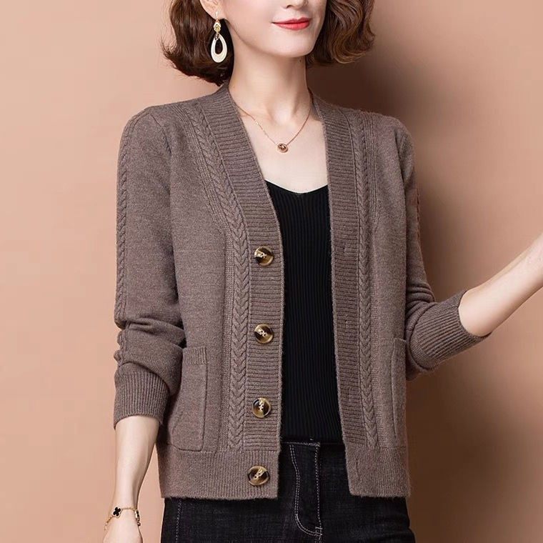 新款春秋外搭时尚针织小外套中年妈妈女装毛衣开衫女洋气短款,个性定制/设计服务/DIY,连衣裙加工定制,淘宝优惠券,粉丝福利购,淘宝优惠卷