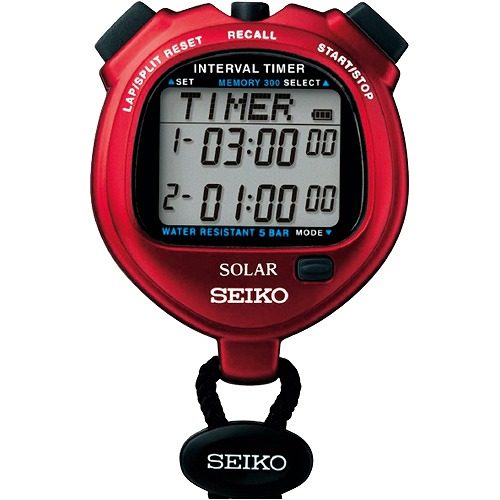 精工SEIKO秒表SVAJ103 S062 SVAJ101太阳能计时器秒表 现货 - 封面