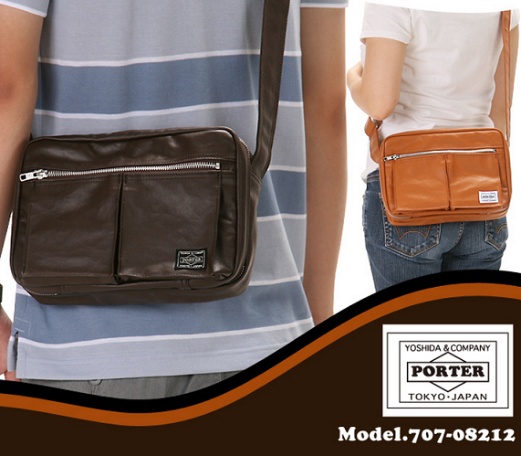 日本正品 porter 吉田包 单肩斜挎包 free style 707-08212 08211