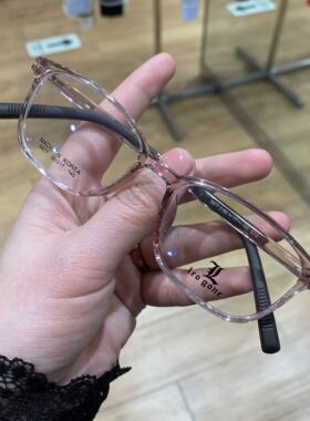 1.74镜片高度数韩国超轻全框眼镜架酒红女配镜学生防蓝光近视镜框