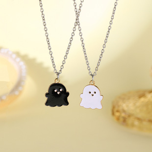 2pcs Lover Friendship Halloween Jewelry Gift情侣闺蜜项饰项链