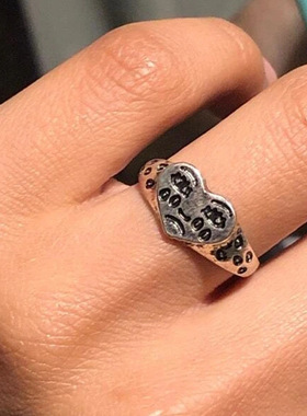 Women Ring欧美爱心哭脸表情戒指女朋克风创意流泪心情男女指环