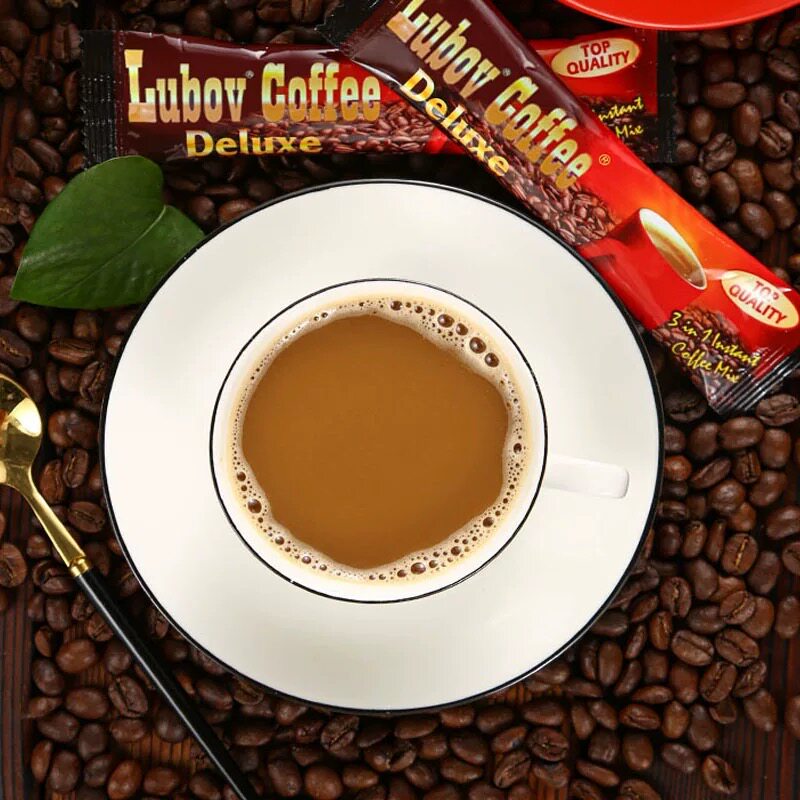 马来西亚LUBOV琉鲍菲三合一速溶咖啡桶装进口720g独立包装Goffee
