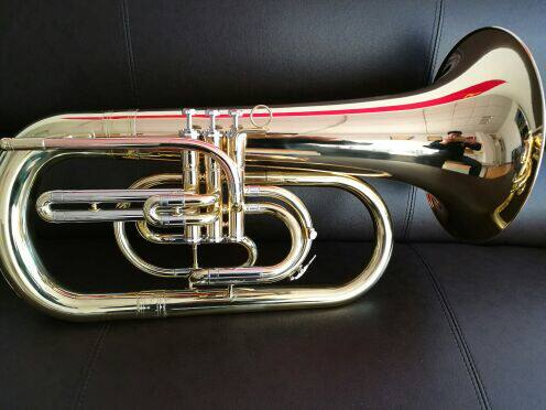 行进上低音号（专业级）Bb调 行进小抱号     Marching Euphonium