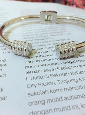 韩版时尚风森系钛钢四叶草手镯