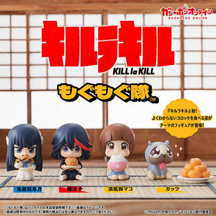 万代 日本正版 双斩少女 斩服少女 鬼龙院 缠流子 坐姿 手办 扭蛋