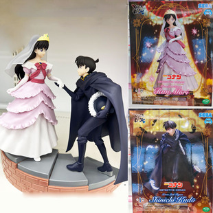 现货日本正版SEGA世嘉 名侦探柯南 小兰 新一 XrossLink 景品手办