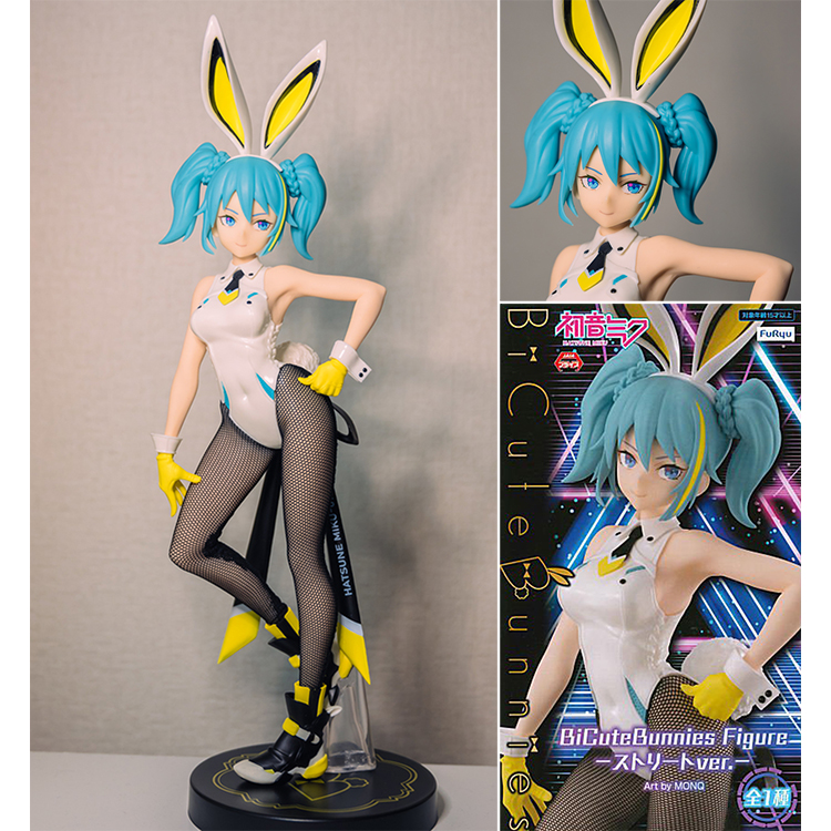 现货正版日本furyu 初音未来 v家 miku兔女郎 street ver景品手办