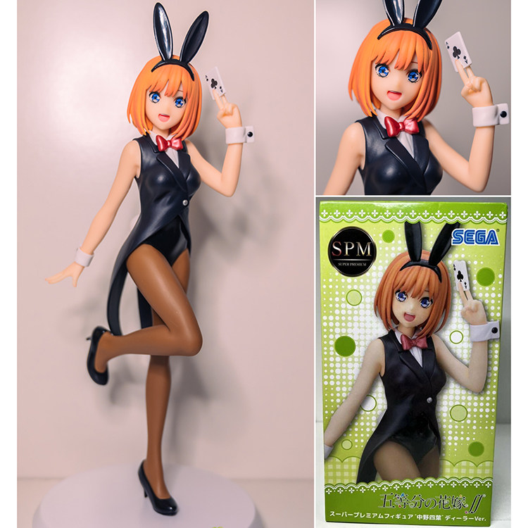 现货正版sega世嘉spm 五等分的花嫁 中野四叶 发牌兔女郎景品手办