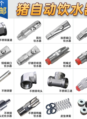 猪用饮水器接头猪场不锈钢饮水嘴自动喂水器配件养殖喝水龙头设备