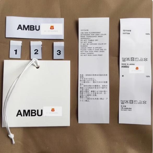 AMBUSH/PUMA / MK吊牌领标洗标织唛布标吊粒标签主标洗标包装袋