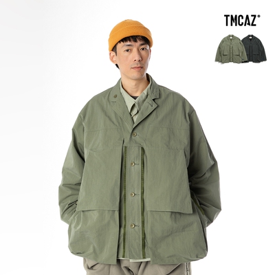 TMCAZ翻领通用宽松变形层夹克