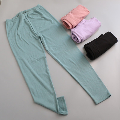 女士大弹力针织内穿衬裤  秋冬棉质大码高腰打底裤保暖裤修身秋裤