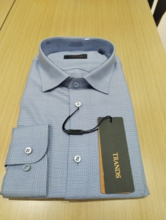 TRANDS长袖衬衫。高品质羊毛、桑蚕丝混纺原料精致而成