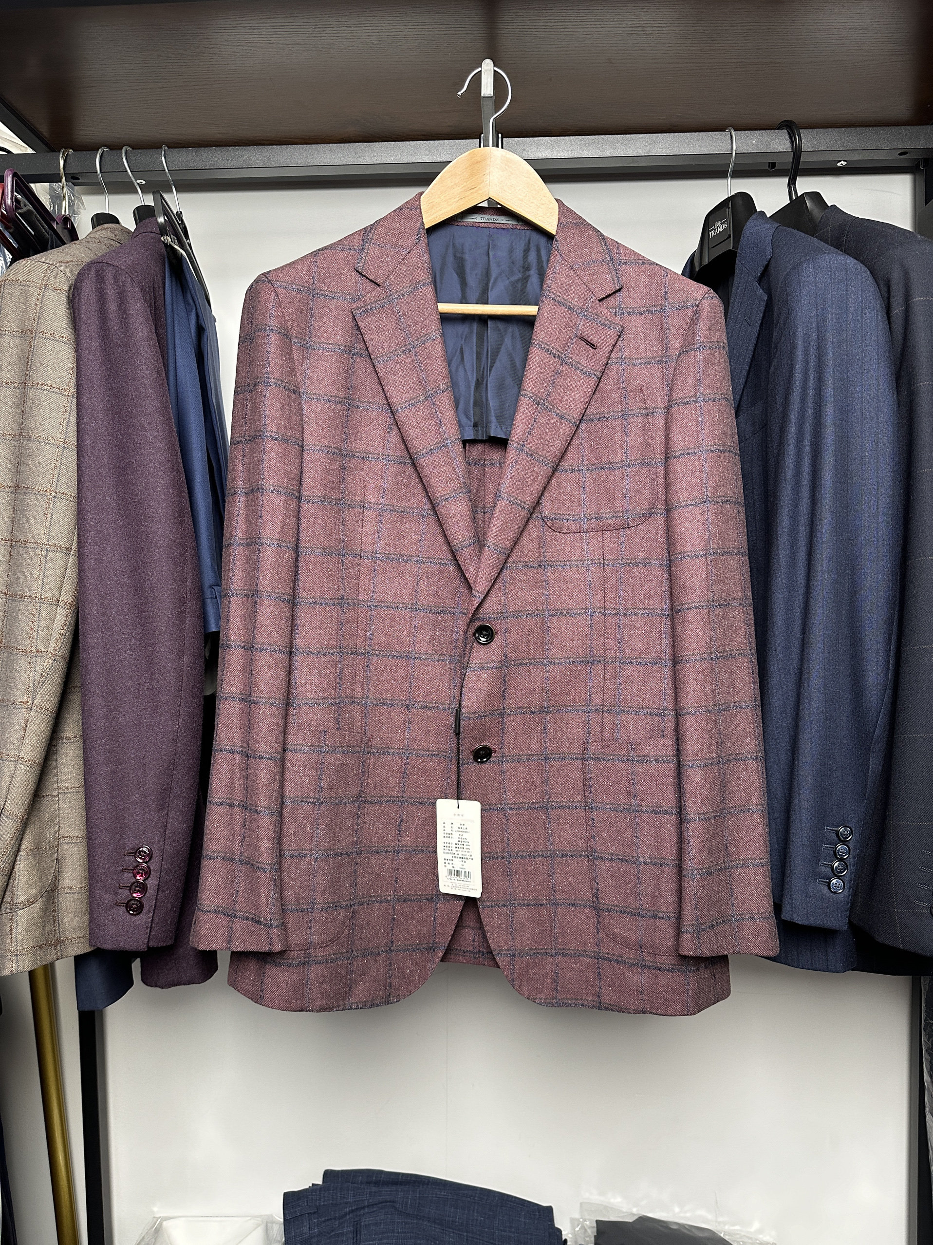 trands高定休闲单西,英国多美面料,吊牌价16800