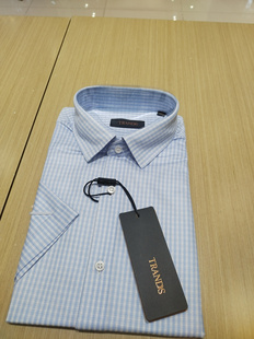 TRANDS衬衫短袖，百分之百桑蚕丝面料，吊牌价3280特价1280