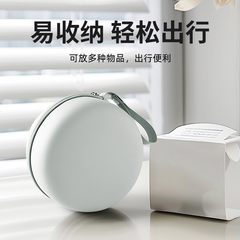 出差旅行轻量小巧便携式飞机高铁长途坐车护颈枕u型枕圆形收纳盒