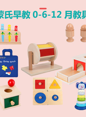 蒙氏蒙特梭利益智玩具Lovevery0-12月盒子套装平替宝宝婴儿童早教