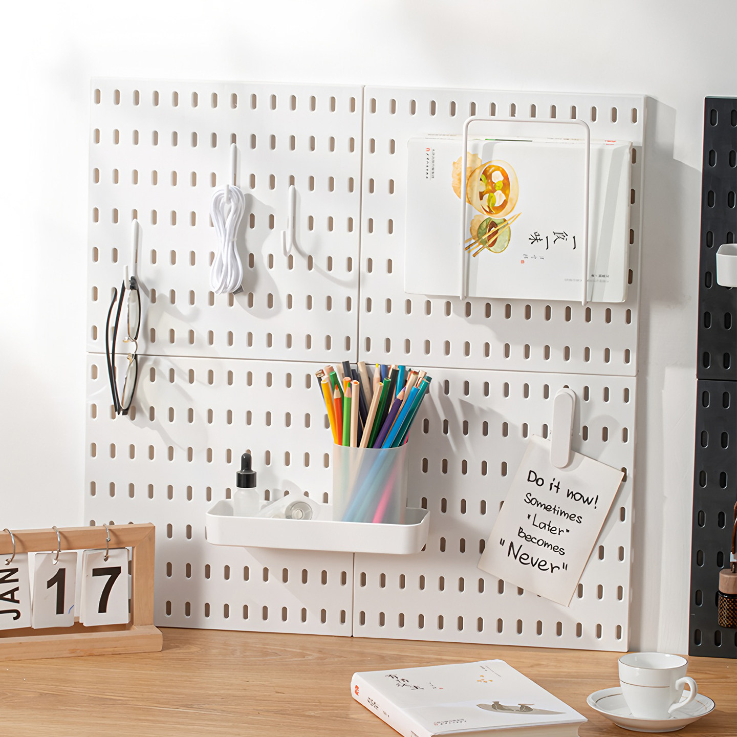 适用于宜家洞洞板配件专用挂钩置物架收纳盒金属红酒杯架插头挂架