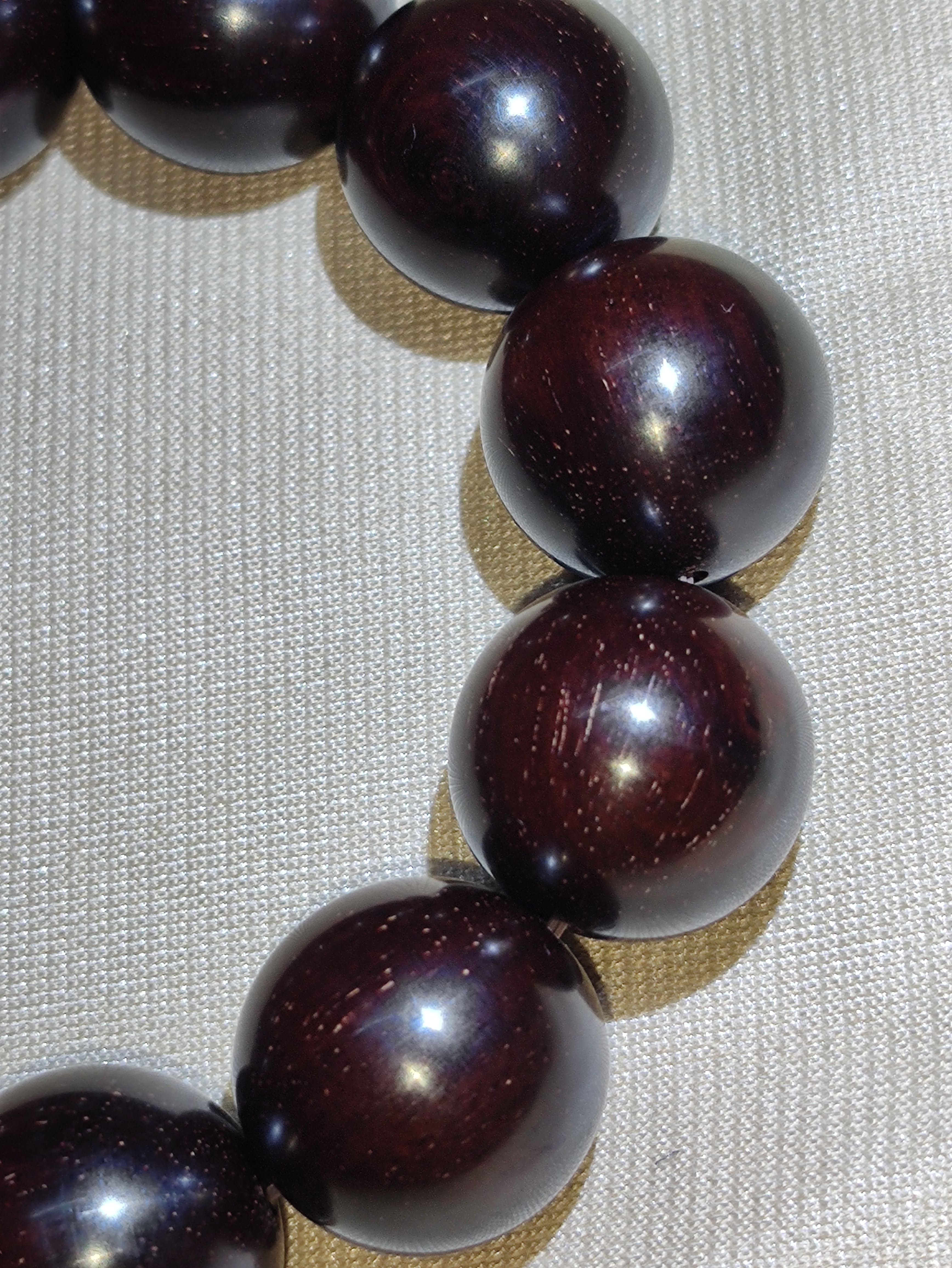 印度小叶紫檀(檀香紫檀)单圈手串 2.0mm