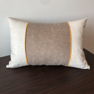 新中式简约风撞色腰靠枕