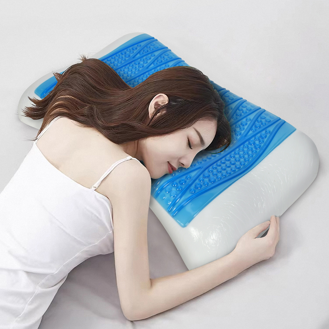 冰丝凝胶记忆枕护颈枕改善失眠
