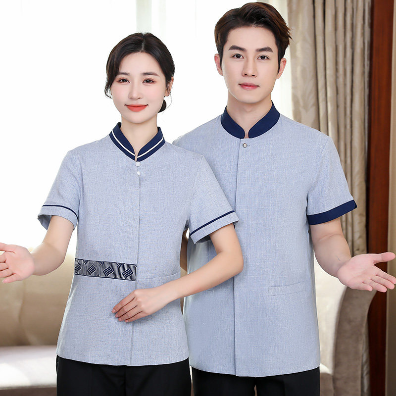 2022保洁工作服短袖夏装酒店宾馆小区物业阿姨保洁服套装工装制服