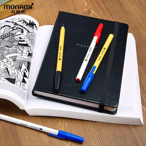 慕那美韩国Monami1.0mm圆珠笔