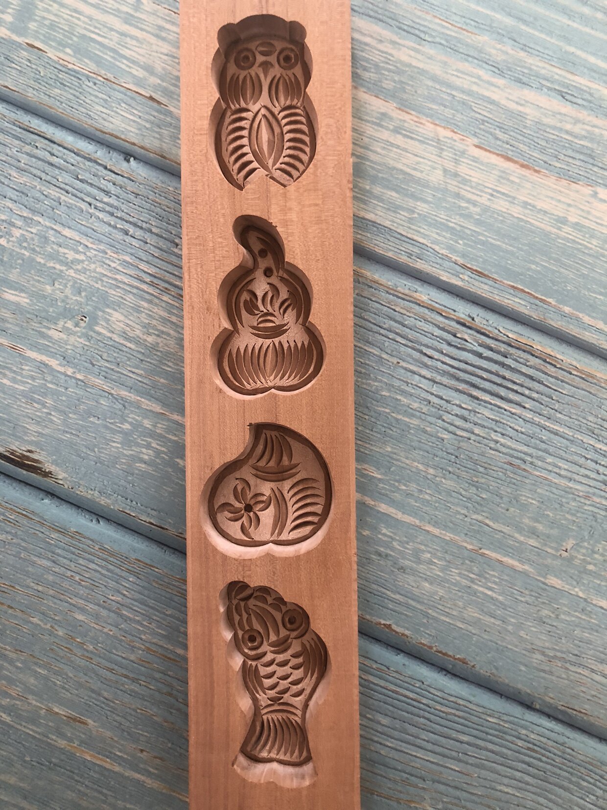 木质一排四孔点心馒头蛋糕模子知厨房清洁/工具套装