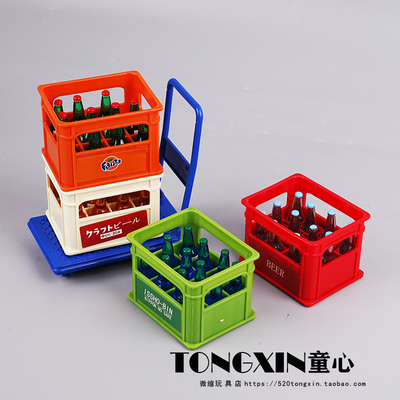 迷你酒筐超市模型摆件娃娃屋摆件