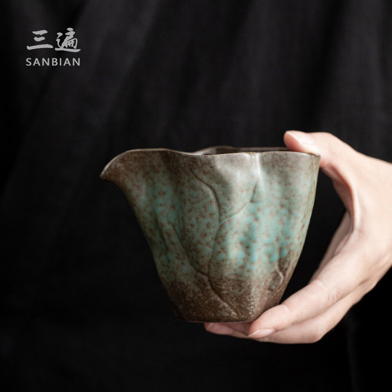 景德镇复古陶瓷公道杯无釉柴烧自然落灰窑变茶具手工日式分茶器,餐饮具,茶海,淘宝优惠券,粉丝福利购,淘宝优惠卷
