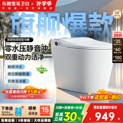 东鹏全智能马桶全自动带水箱
