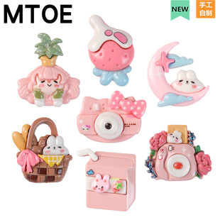 MTOE 悠闲女孩crocs洞洞鞋配饰diy粉拍立得相机鞋带扣配件2-7