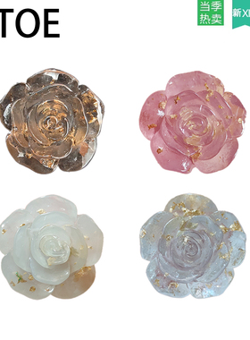 MTOE 鎏金玫瑰Crcs洞洞鞋配饰diy鞋扣卡通配件鞋花鞋带扣装饰1-1