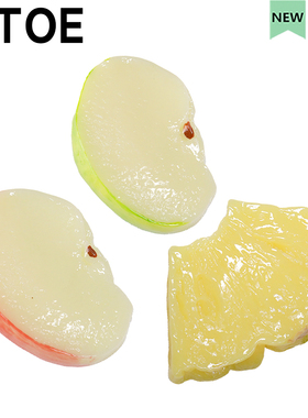 MTOE 仿真菠萝苹果洞洞鞋配饰diy鞋扣配件cro朴家鞋花备注F盒