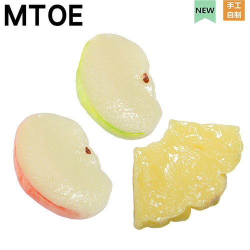 MTOE 仿真菠萝苹果洞洞鞋配饰diy鞋扣配件cro朴家鞋花备注F盒
