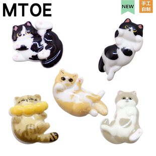 MTOE 撒娇猫咪洞洞鞋配饰diy鞋带扣扑家大孔nativ鞋花备注c-5