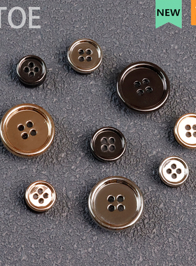 MTOE 金属纽扣Crcs洞洞鞋配饰diy鞋扣金银色配件鞋花鞋带扣C