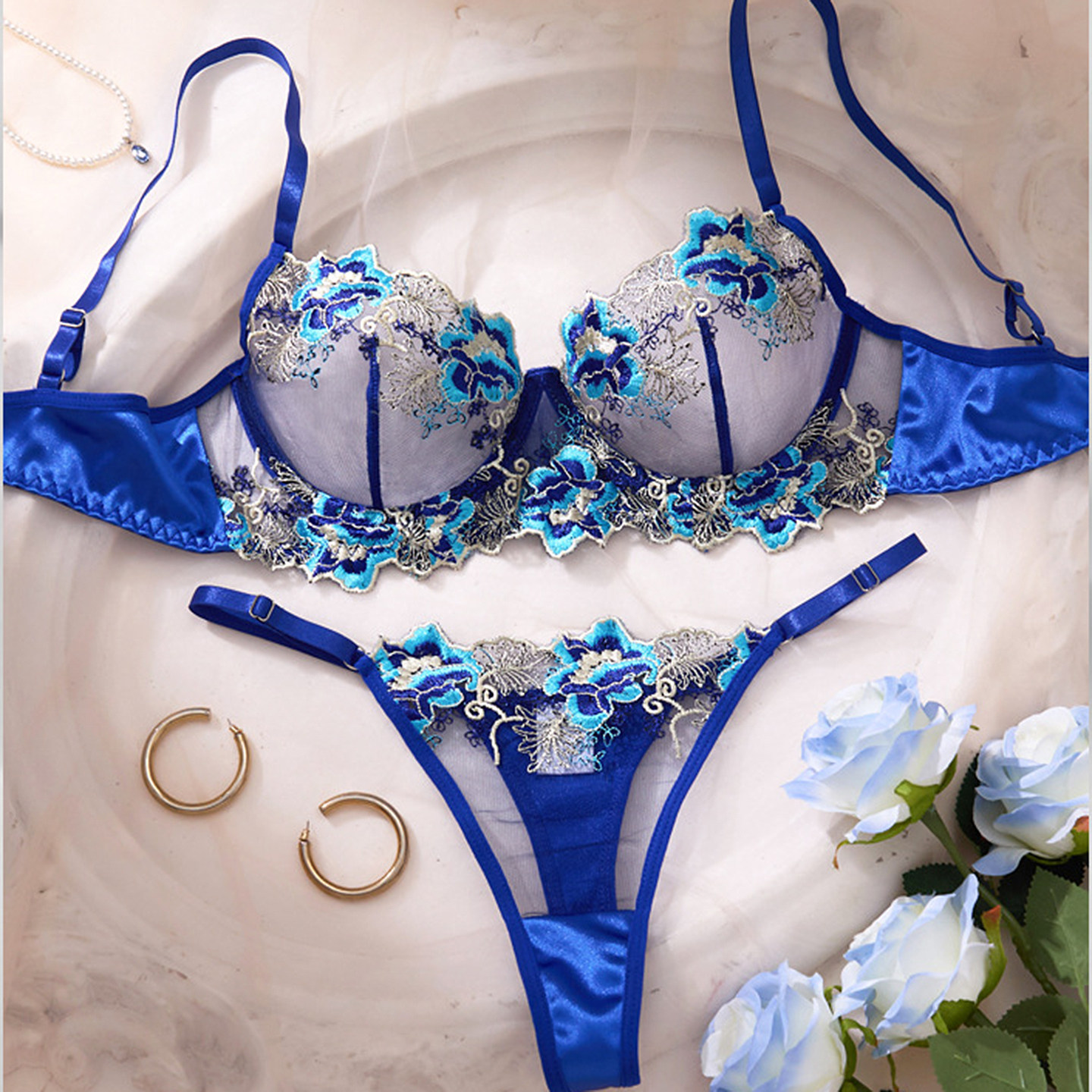 欧美刺绣超薄杯文胸套装钢托聚拢罩杯大胸显小纯欲诱惑性感内衣,女士内衣/男士内衣/家居服,文胸套装,淘宝优惠券,粉丝福利购,淘宝优惠卷