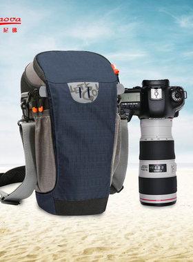 微单单反单肩长焦相机包腰包70200 100500数码摄影包三角枪包斜挎防水适用佳能R尼康Z索尼A富士XT5内胆包轻便