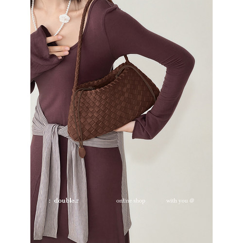 DOUBLE.R小瑞靓包手工编织单肩包