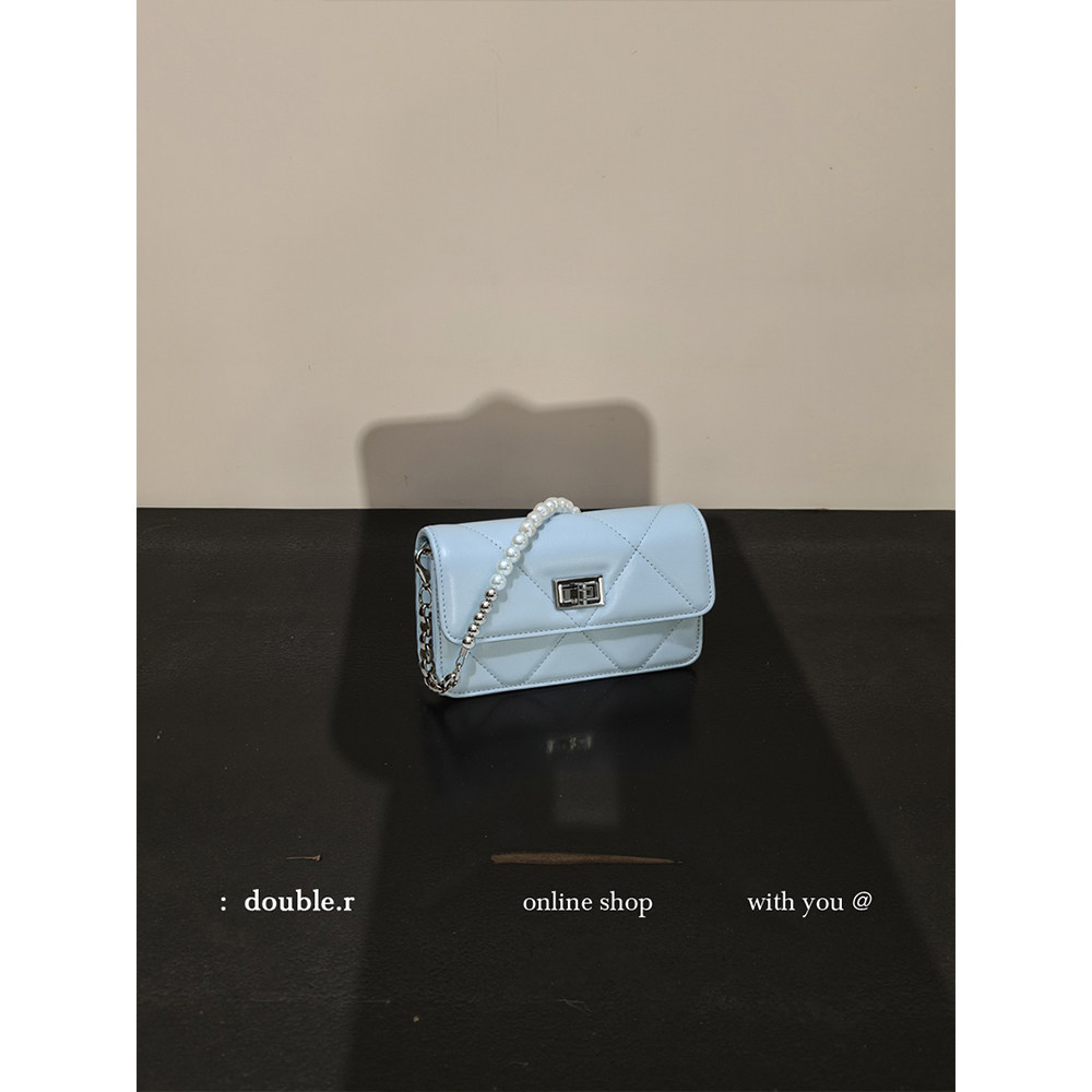 小瑞靓包 银白朦胧 小香风珍珠链条小包包女2025新款单肩包斜挎包,箱包皮具/热销女包/男包,小方包,淘宝优惠券,粉丝福利购,淘宝优惠卷